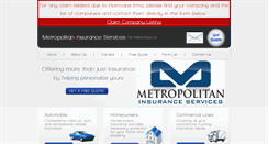 Desktop Screenshot of metropolitaninsuranceservices.com